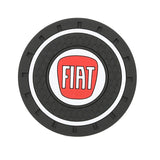 2pcs/set Fiat PVC Car Water Coaster Cup Mat