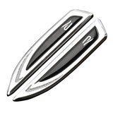 2pcs Volkswagen Rline GTI Logo Metal Car Side Fender Emblem Sticker Decal