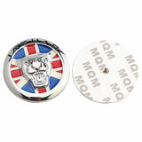 Jaguar UK National Flag Metal Car Front Grille Emblem Badge Auto Body Sticker Decal