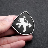 2pcs 39x39mm Peugeot Shield Metal Car Window Sticker Emblem Badge Decal
