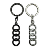 Audi Sline Supercharged S4 Logo Metal Car Keychain Keyring