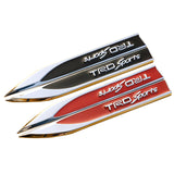 2pcs Toyota TRD Logo Metal Car Side Fender Sticker Emblem Badge Decal Decoration