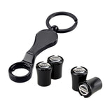 4pcs/set Nissan Logo Car Air Valve Stem Caps Auto Tyre Valve Covers
