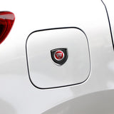 2pcs 39x39mm Jaguar Shield Metal Car Window Sticker Emblem Badge Decal