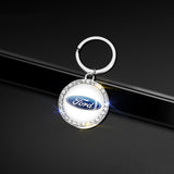 Ford Mustang Logo Diamond Keychain Metal Keyring