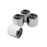 4pcs/set Fiat 500 Car Air Valve Stem Cap Auto Tyre Valve Covers