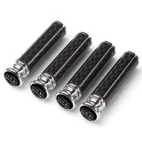 4pcs/set Volvo Logo Carbon Fiber Car Door Bolt Lock Pins Gate Lock Screws