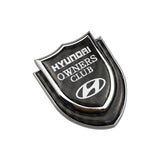 Hyundai Shield Carbon Fiber Car Rear Sticker Window Emblem Badge Decal