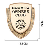 Subaru Metal Shield Car Rear Sticker Auto Window Emblem Badge Decal