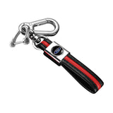 Ford PU Leather Car Key Chain Holder Auto Keyring