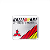 Mitsubishi Ralliart Logo Aluminum Alloy Car Sticker Nameplate Emblem Badge Decal