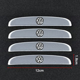 4pcs/set VW Car Door Mirror Side Anti Collision Sticker Bumper Strips