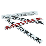 Tesla ModelX Letter Metal Car Rear Sticker Decal Emblem Badge