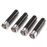 4pcs/set MINI Cooper Logo Carbon Fiber Car Door Bolt Lock Pins Gate Lock Screws