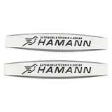2pcs BMW M Power AC Hamann Logo Metal Car Fender Side Badge Decal Rear Emblem Sticker