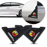 2PCS Abarth Car Door Corner Edge Cover Anti-Scratch Protective Sticker