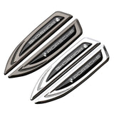 2pcs Porsche Metal Car Side Fender Emblem Sticker Decal