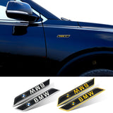 2pcs BMW Logo Car Fender Side Sticker Decal Emblem Badge