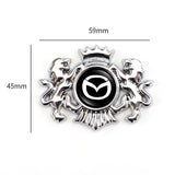 Mazda Double Lion Metal Car Rear Sticker Auto Window Emblem Badge Decal