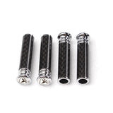 4pcs/set Tesla Logo Carbon Fiber Car Door Bolt Lock Pins Gate Lock Screws