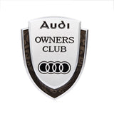Audi Metal Shield Car Rear Sticker Auto Window Emblem Badge Decal