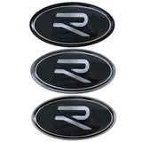 VW Elliptical Metal Car Window Sticker Emblem Badge Decal