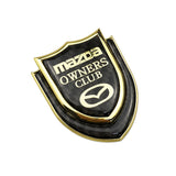 Mazda Shield Carbon Fiber Car Rear Sticker Window Emblem Badge Decal