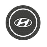2pcs/set Hyundai PVC Car Water Coaster Cup Mat