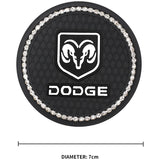2PCS Dodge Diamond Car Water Coaster Cup Mat