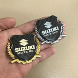 Suzuki Metal Carbon Fiber Car Rear Sticker Shield Trunk Emblem Badge Decal
