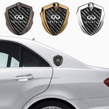 Infiniti Shield Carbon Fiber Car Side Window Sticker Emblem Badge Decal