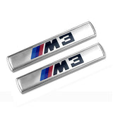 2pcs BMW M3 M5 M Performance Hamann Luxury Metal Car Sticker Emblem Badge Decal Decoration