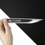 2pcs Hyundai Logo Metal Car Side Fender Emblem Stickers
