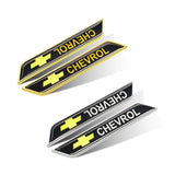2pcs Chevrolet Logo Car Fender Side Sticker Decal Emblem Badge