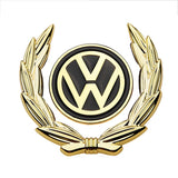 VW Wheat Metal Car Window Sticker Emblem Badge Decal