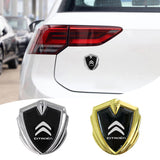 Citroen Car Logo Shield Metal Auto Window Sticker Emblem Badge Decal