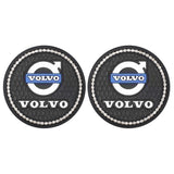 2PCS Volvo Diamond Car Water Coaster Cup Mat