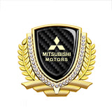 Mitsubishi Metal Diamond Car Rear Sticker Trunk Emblem Badge Decal