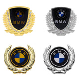 BMW Carbon Fiber Car Rear Shield Sticker Auto Body Window Emblem Badge Decal