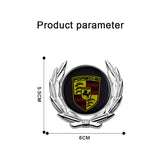 Porsche Metal Car Rear Sticker Trunk Emblem Badge Decal