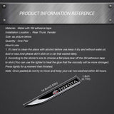2pcs Toyota TRD Logo Metal Car Side Fender Sticker Emblem Badge Decal Decoration