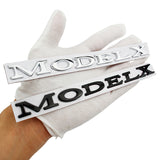 Tesla ModelX Letter Metal Car Rear Sticker Decal Emblem Badge
