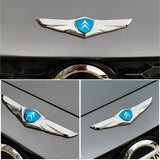 Citroen Metal Wings Car Front Hood Sticker Emblem Badge Decal