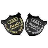 Audi Metal Carbon Fiber Car Rear Sticker Shield Trunk Emblem Badge Decal