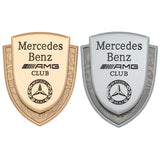 Mercedes Benz Metal Shield Car Rear Sticker Auto Window Emblem Badge Decal
