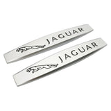 2pcs Jaguar Metal Car Fender Side Badge Decal Rear Emblem Sticker