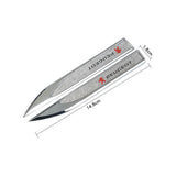 2pcs Peugeot Logo Metal Car Side Fender Sticker Emblem Badge
