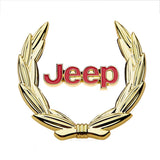 Jeep Wheat Metal Car Window Sticker Emblem Badge Decal