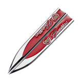 2pcs/set Cadillac V Metal Car Fender Side Sticker Emblem Badge Decal