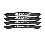 4pcs/set 9cm Mercedes Benz AMG Brabus 4 Matic Aluminum Alloy Car Wheel Rim Tyre Sticker